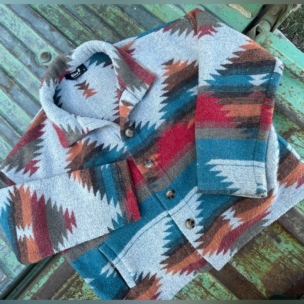 Tribal Aztec Patterned Western Jacket